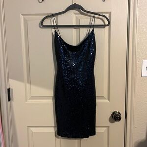 B. Darlin navy sequin party dress. Size 5/6